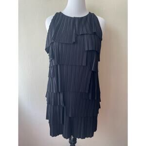 Banana Republic Black Sleeveless Dress Layered Size L